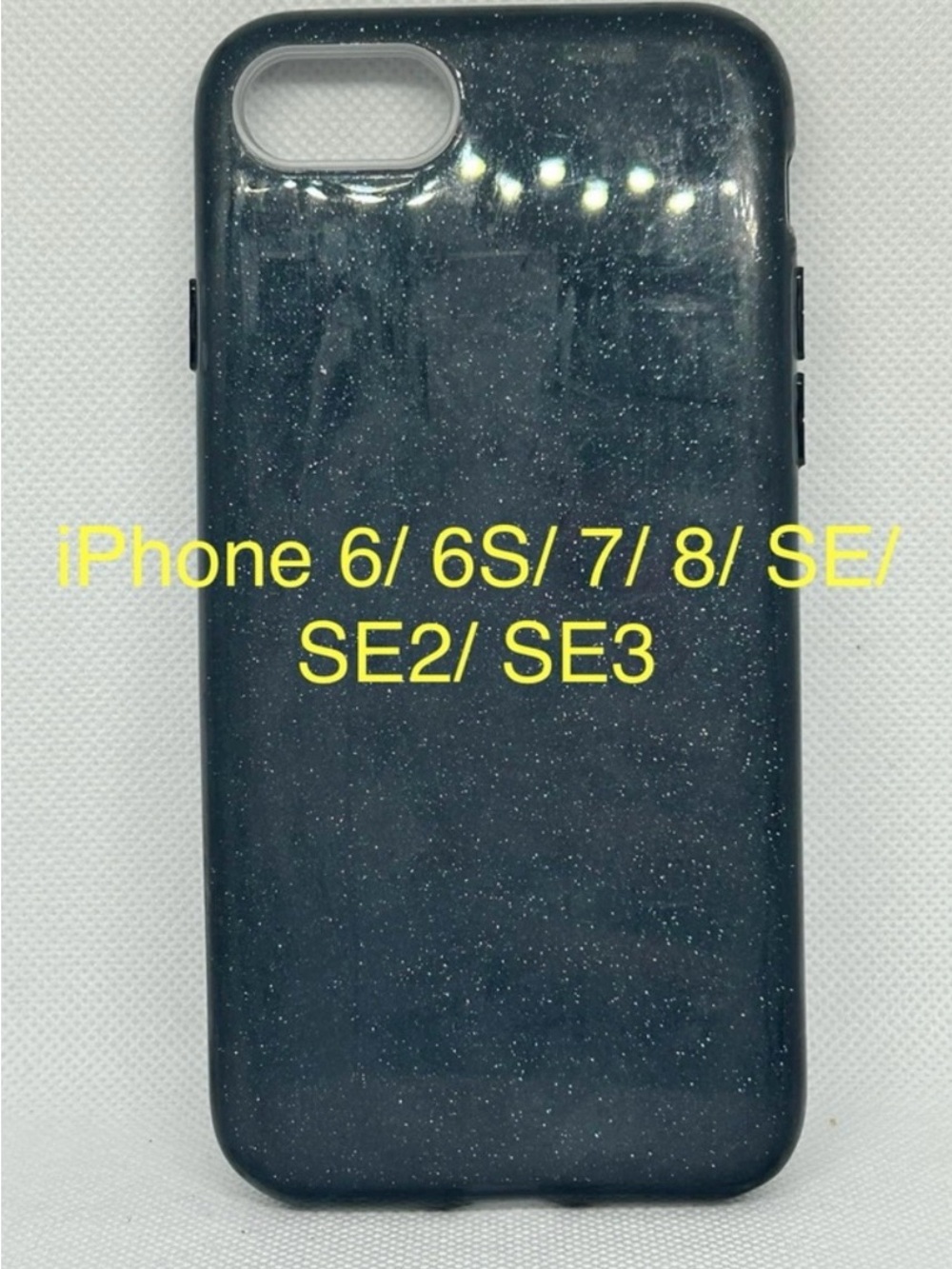 Compatible iPhone Black Glitter Protective Case for iPhone 6/6S/7/8/SE/SE2/SE3